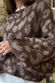 Big Softie Leopard Roo Knit Chocolate & Earth